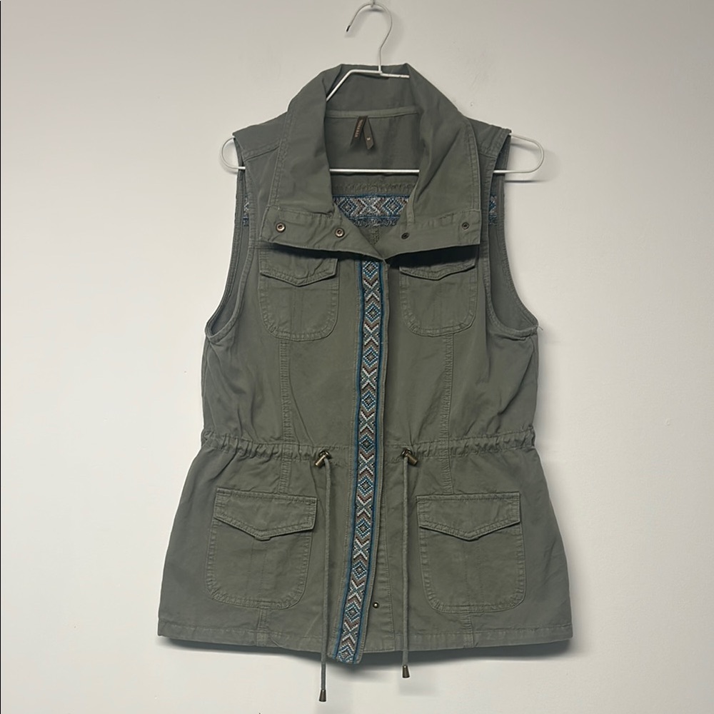 Stetson Green Outdoor Vest with Adjustable Waist
